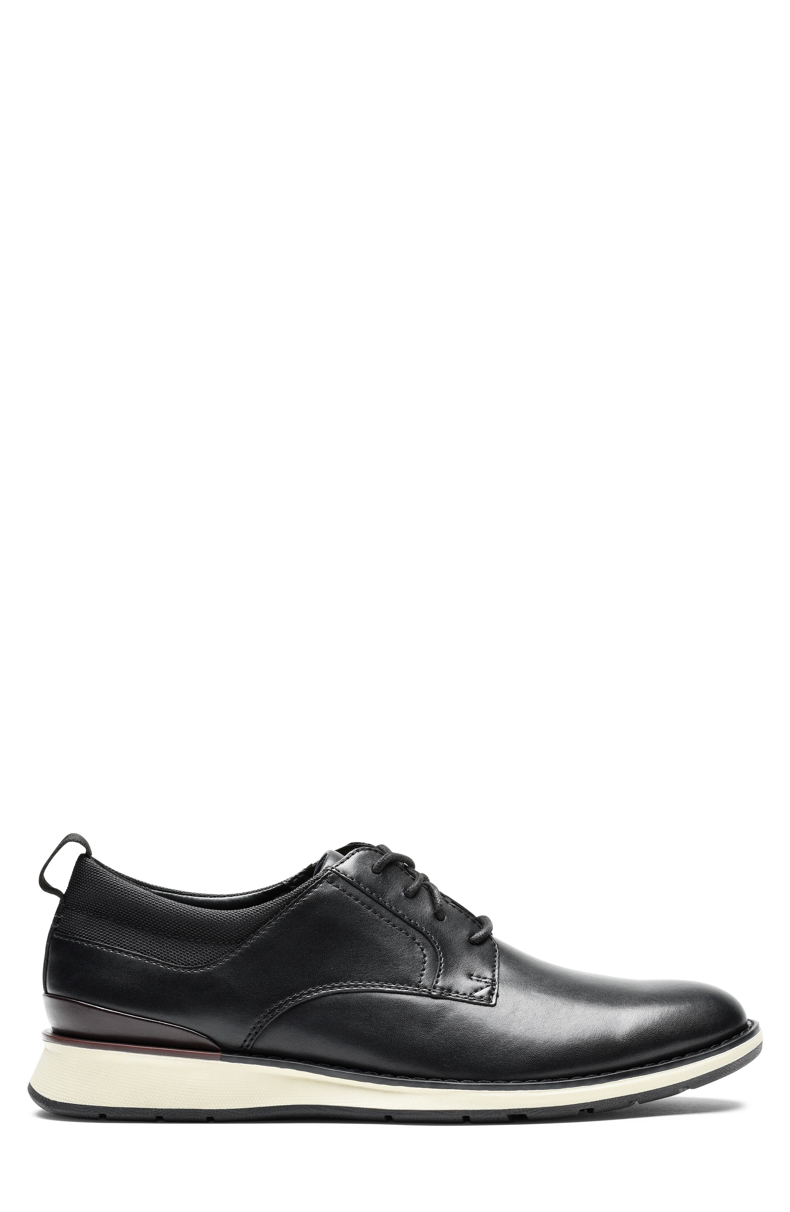 FlexHybrid Leather Oxford, Alternate, color, BLACK LEATHER