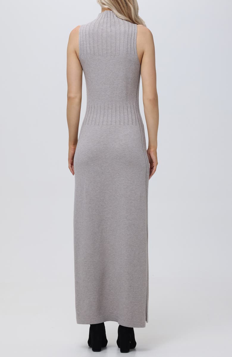 525 Aurora Funnel Neck Sleeveless Rib Maxi Dress, Alternate, color, 