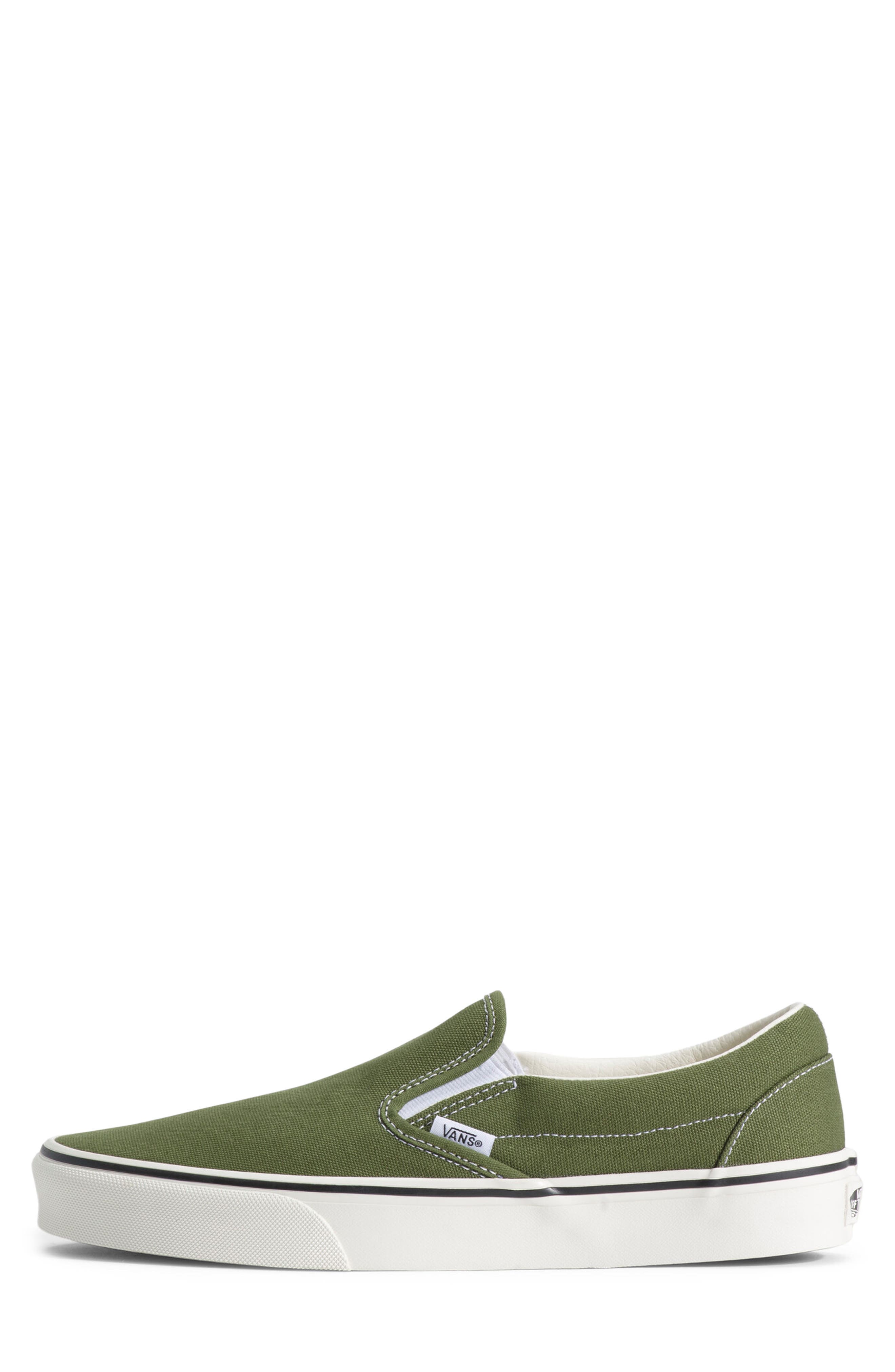 Classic Slip-On Sneaker, Alternate, color, DUCK CANVAS GREEN BALSAM