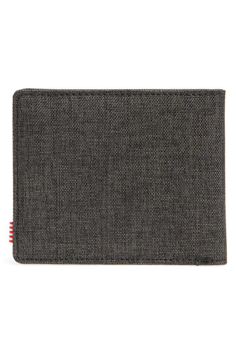Roy RFID Wallet, Alternate, color, BLACK CROSSHATCH/ PRIMROSE