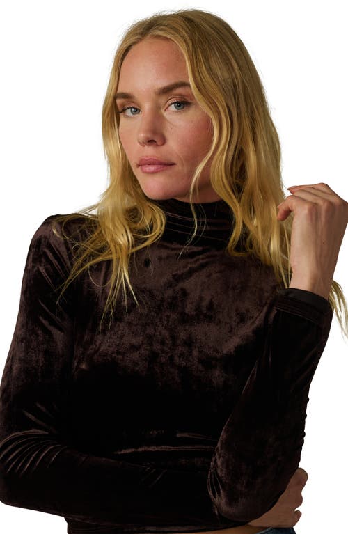 Joe's Jeans The Velvet Tony Turtleneck Top In Brown