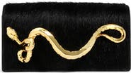 Alexis Bittar Serpent Calf Hair Clutch
