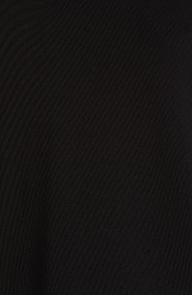 Anne Klein Triple Pleat Faux Leather Trim Top, Alternate, color, 