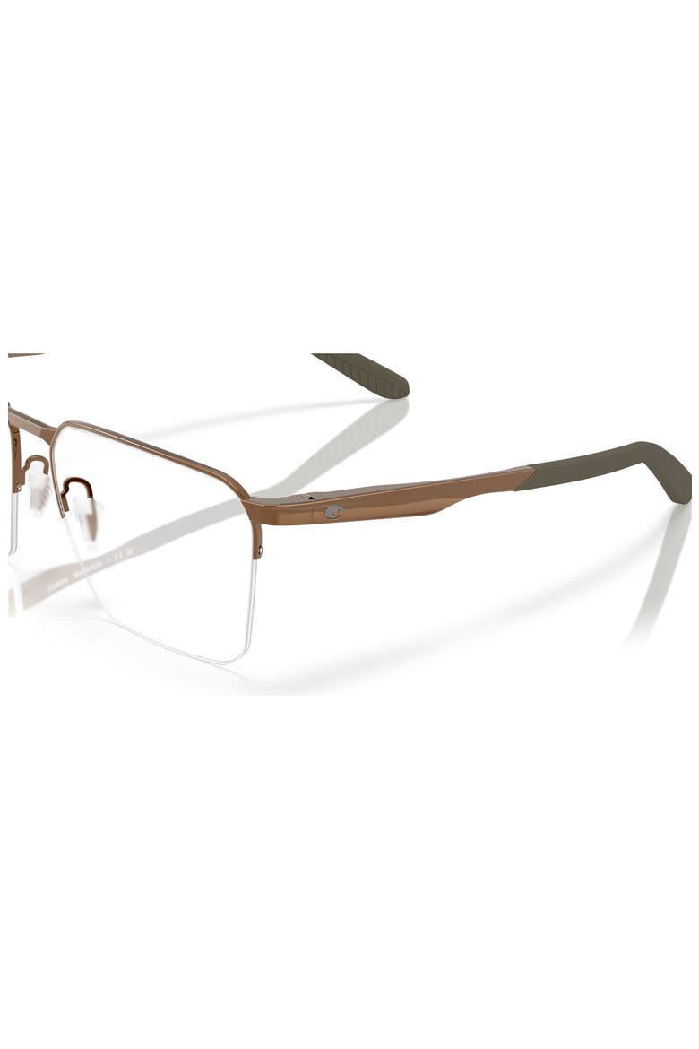 57mm Square optical glasses, Alternate, color, Brown