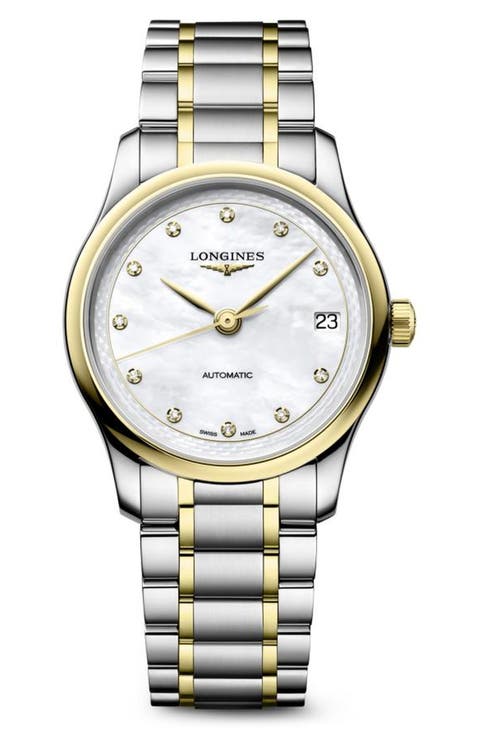 The Master Collection Automatic Diamond Bracelet Watch, 34mm