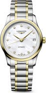 Longines The Master Collection Automatic Diamond Bracelet Watch, 34mm