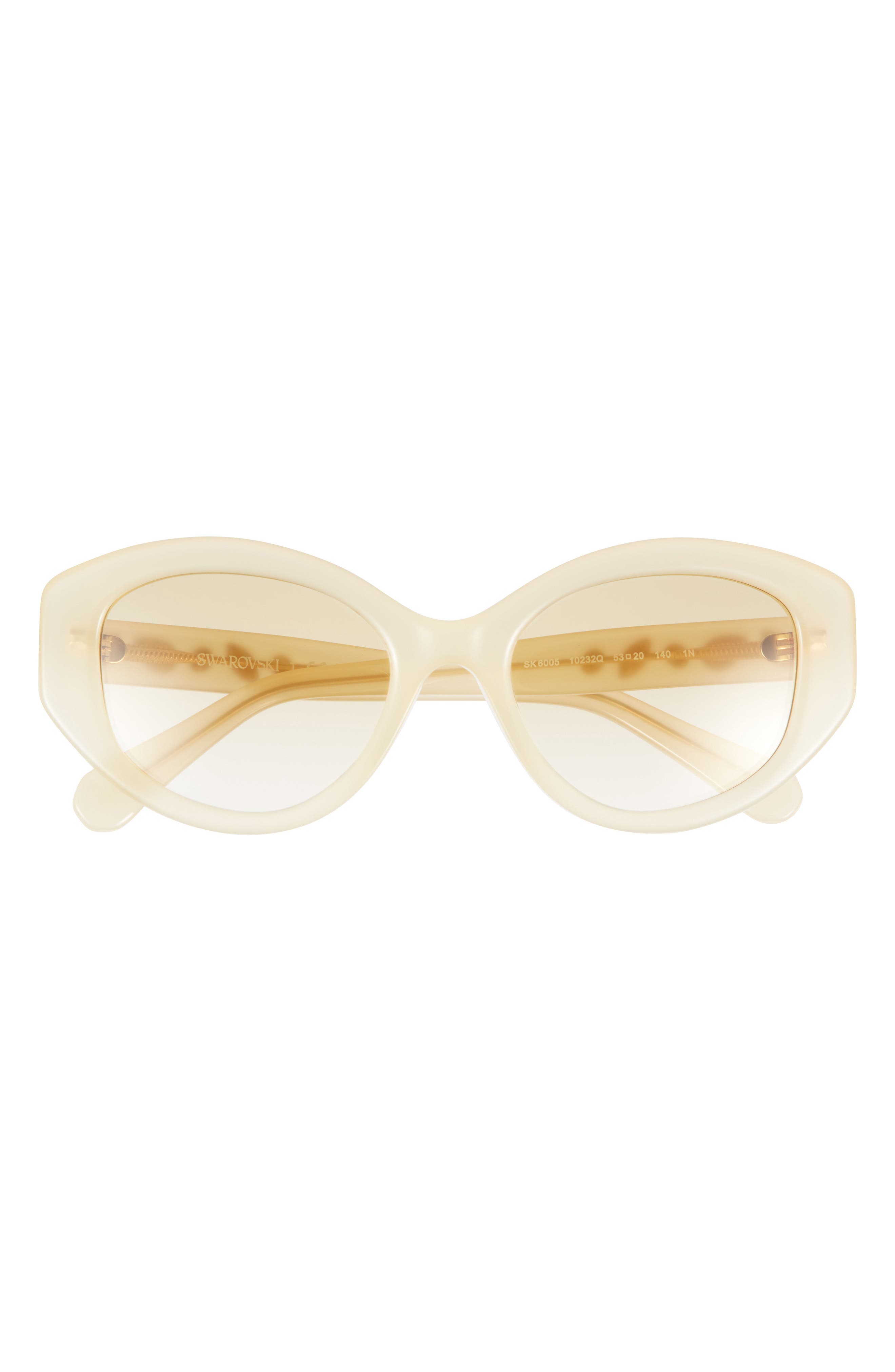 Swarovski 53mm Gradient Cat Eye Sunglasses