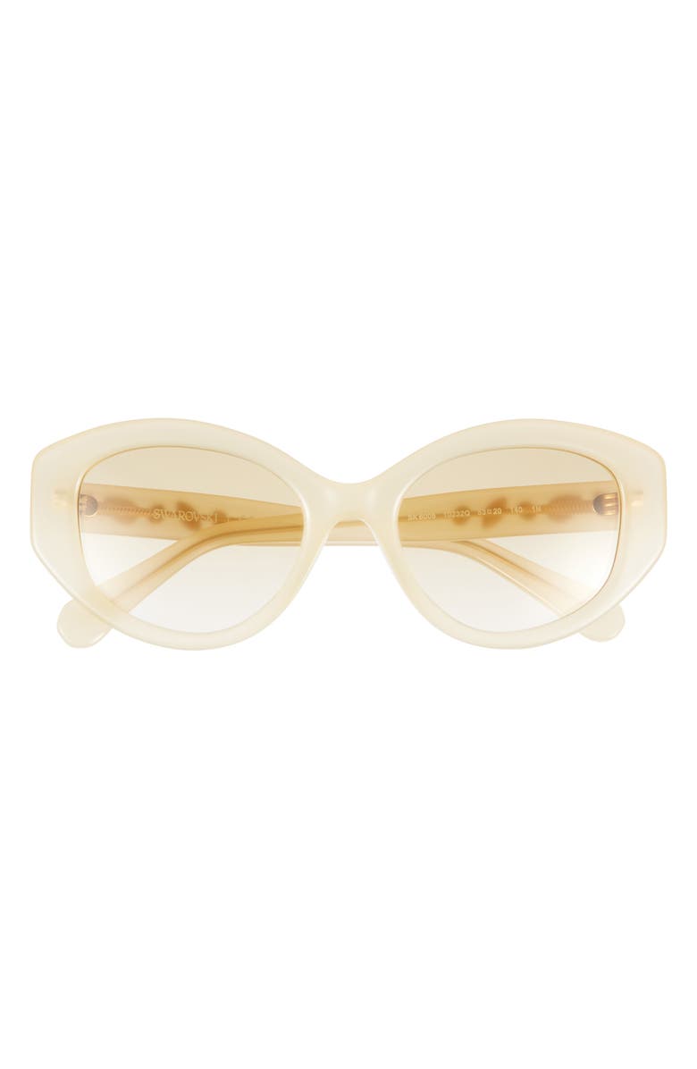 Swarovski 53mm Gradient Cat Eye Sunglasses, Main, color, Yellow