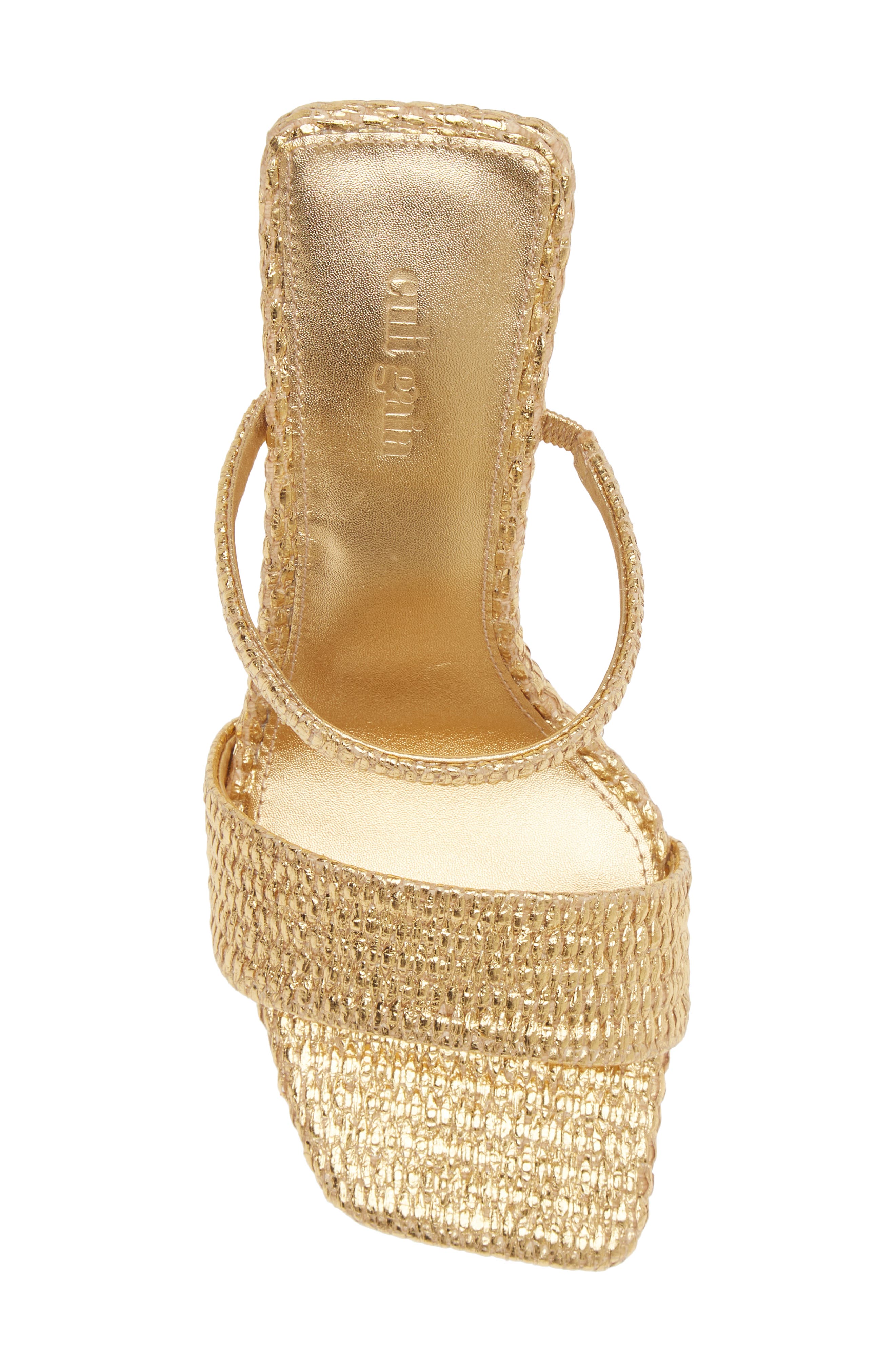 Cult Gaia Rene Metallic Sandal, Alternate, color, 