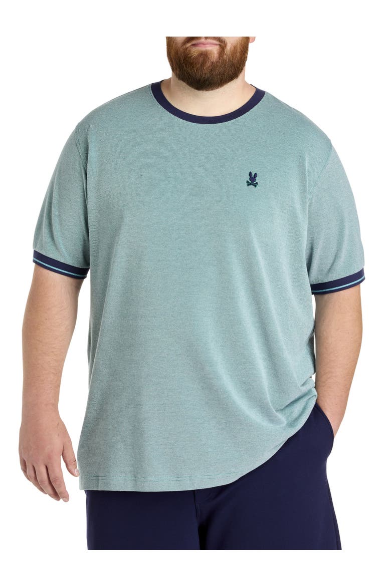 Big & Tall Quinton Textured T-Shirt, Main, color, GREEN COMBO
