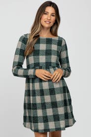 PinkBlush Plaid Knit Dress