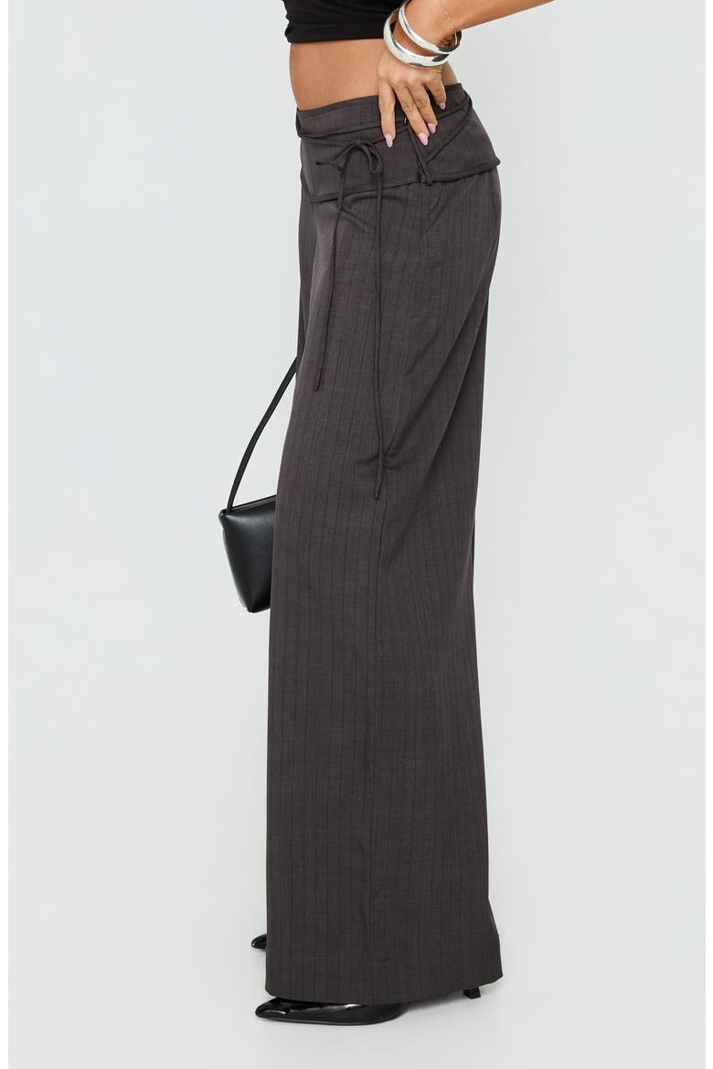 Silver Moon Tie Wide Leg Pants, Main, color, CHARCOAL