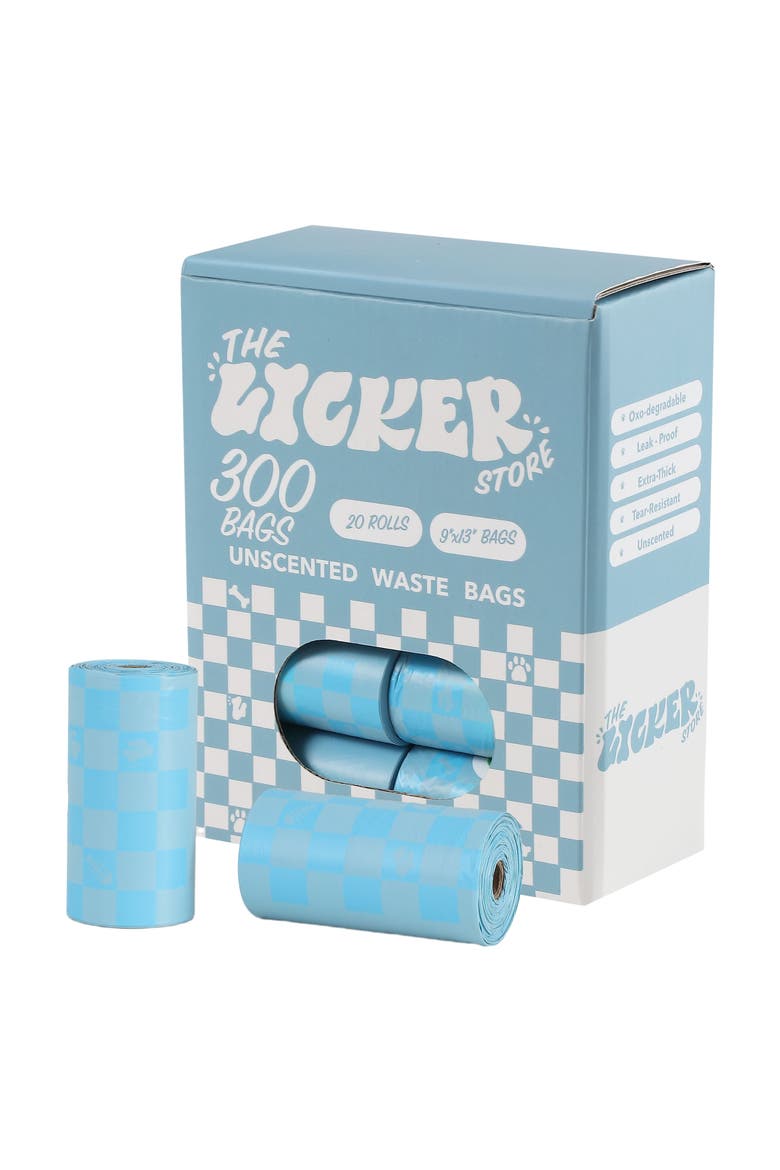 13 in. x 9 in. Extra Thick Leak Proof Unscented Dog Poop Bags, Blue, Main, color, 540 Count, 36-Rolls