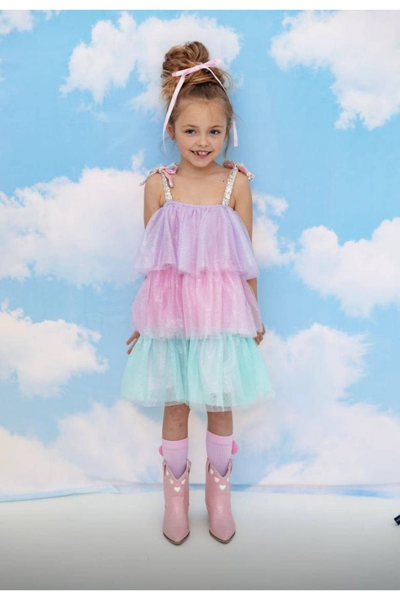 Sparkle Ombre Dress, Alternate, color, Multicolor