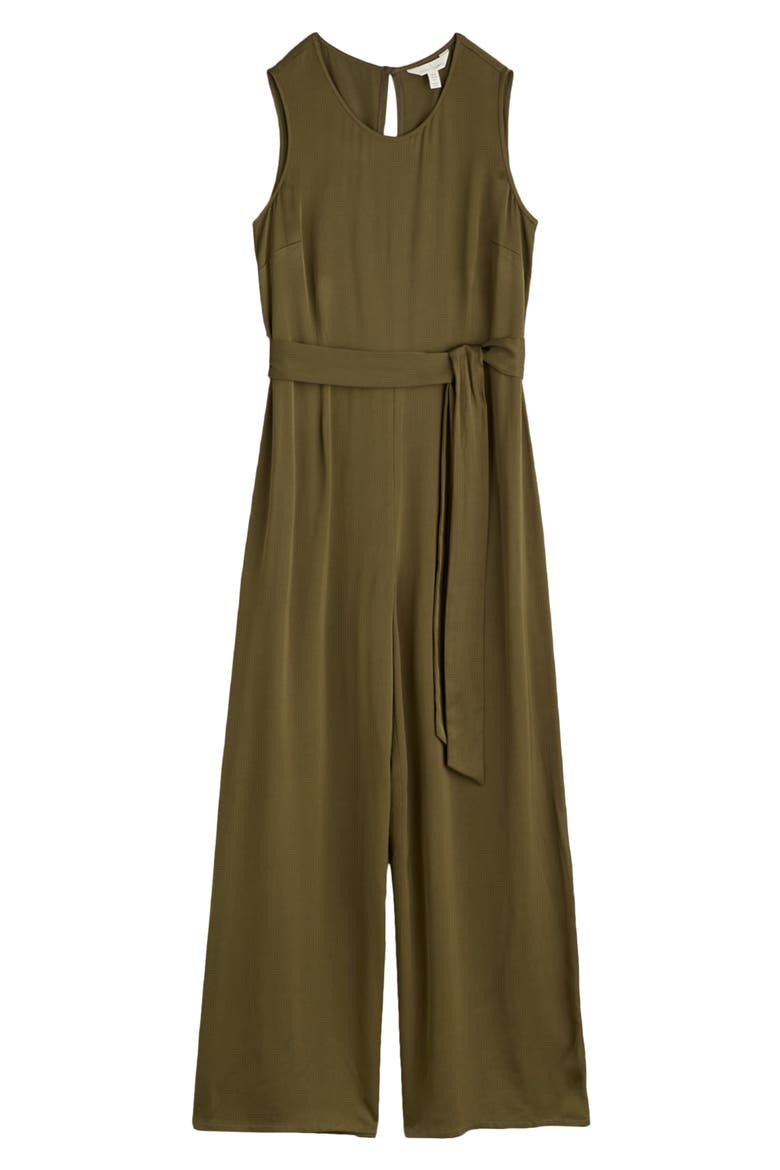 Winter Honeysuckle Sleeveless Jumpsuit, Main, color, RICH OLIVE