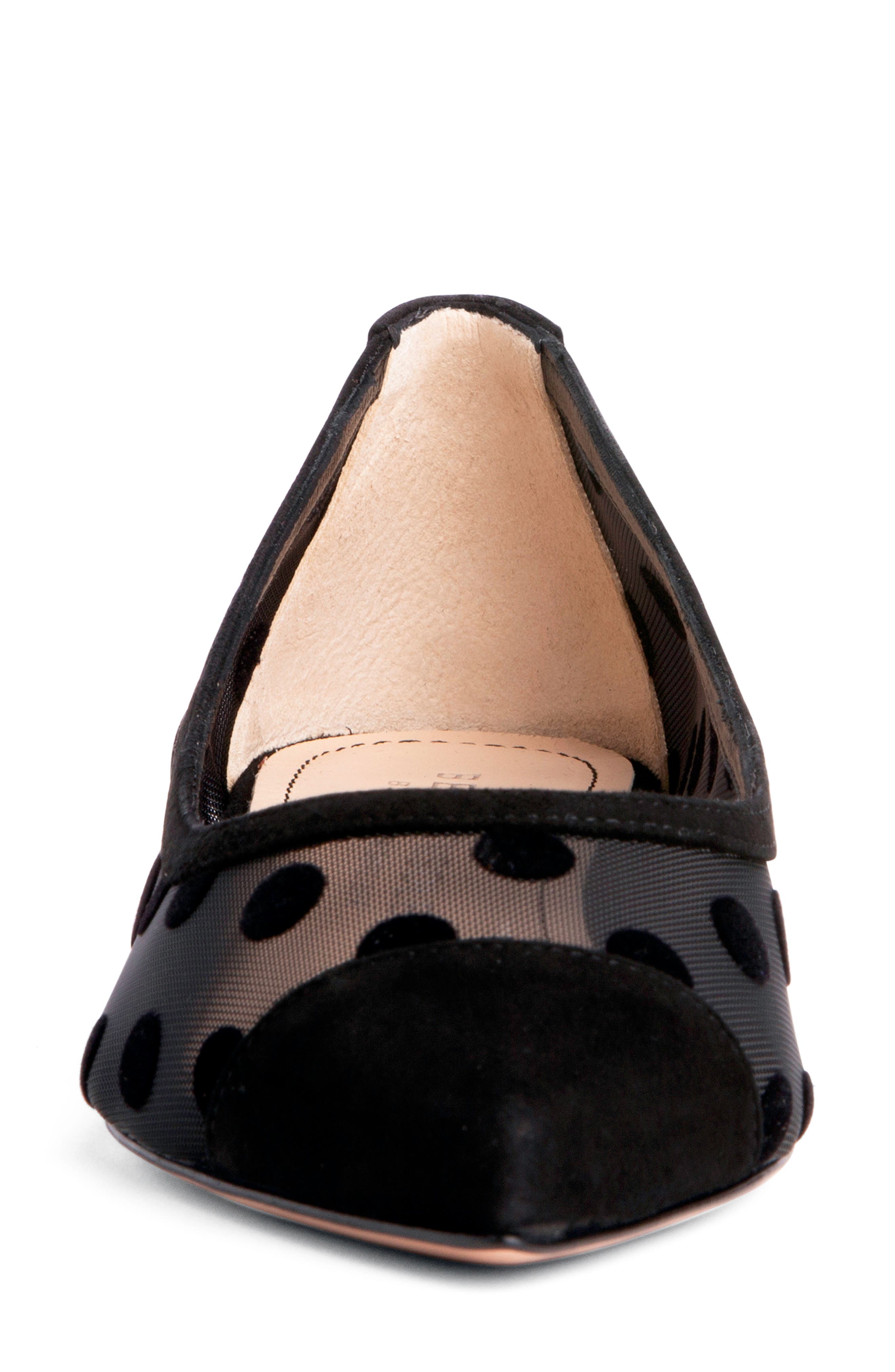 BEAUTIISOLES Blake Pointed Cap Toe Flat, Alternate, color, Black