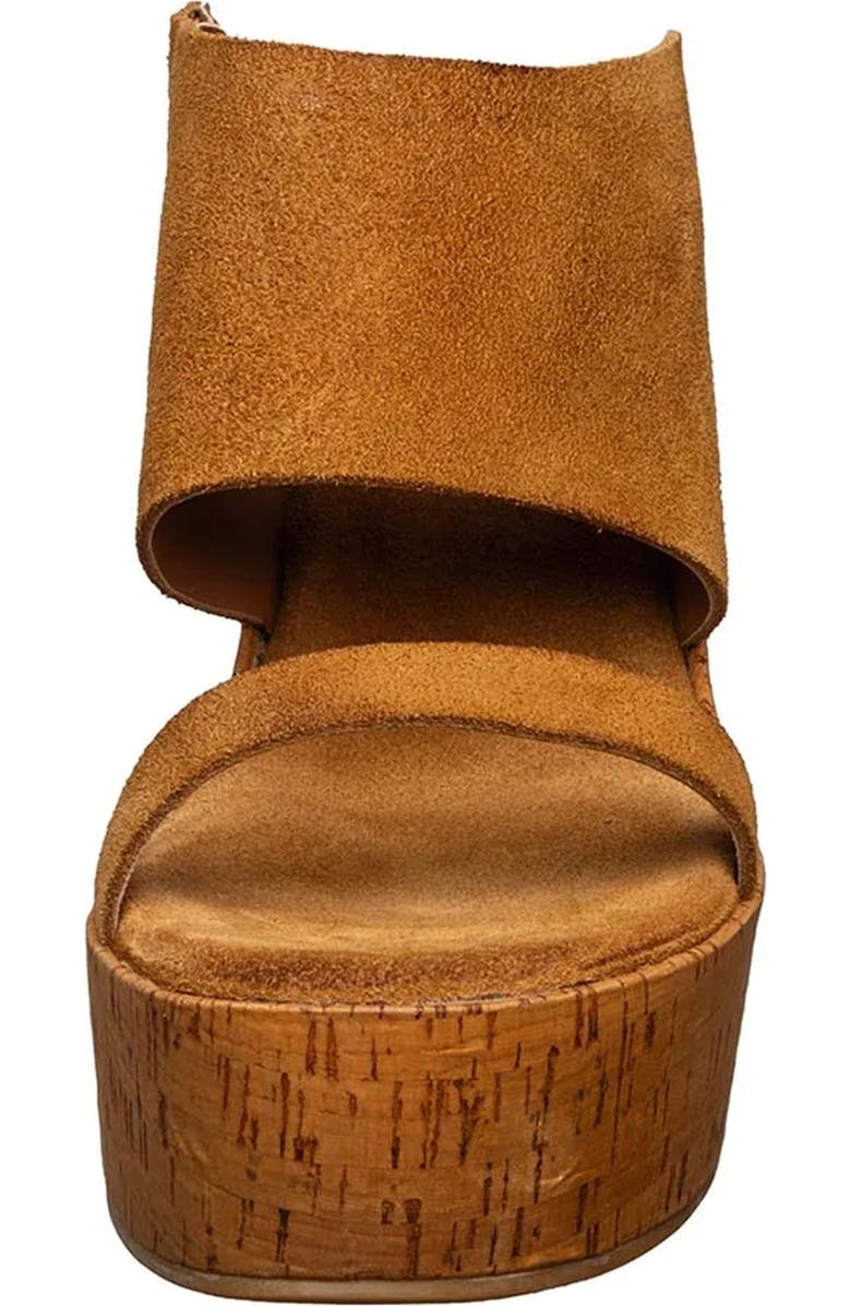 ANTELOPE Aurora Platform Wedge Sandal, Alternate, color, Cognac