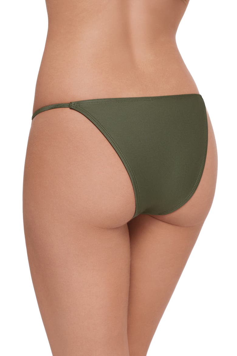 Beaded Strap Bikini Bottoms, Alternate, color, OLIVE