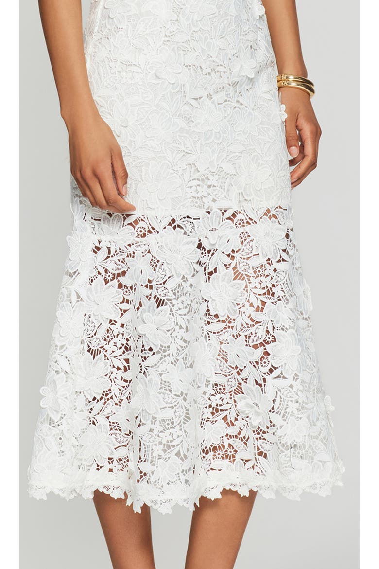Makaia 3D Butterfly Lace Dress, Alternate, color, White