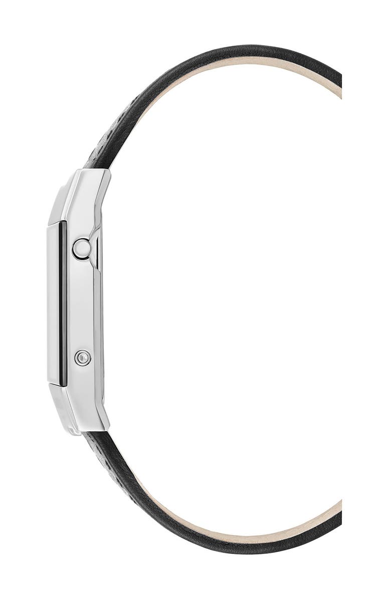 Kenneth Cole New York Men's LCD Leather Strap Watch, 28mm, Alternate, color, 