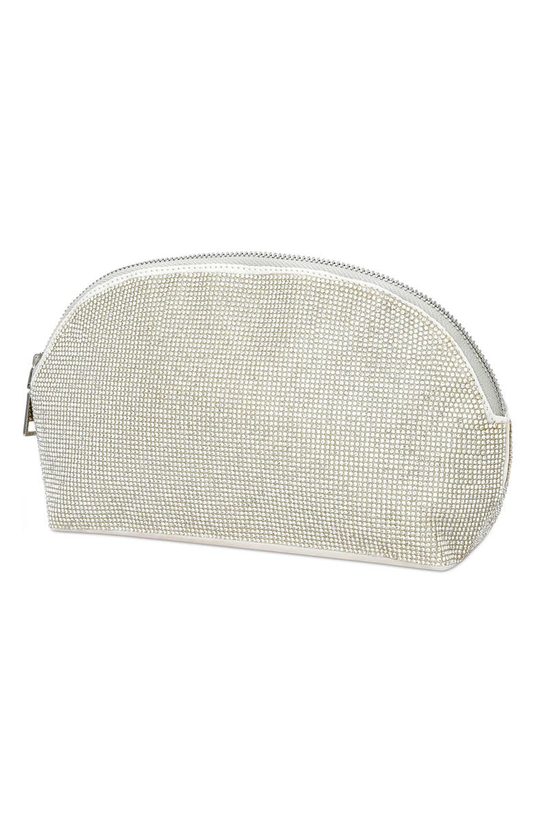 Iscream Kids' Crystal Embellished Cosmetic Case, Alternate, color, White