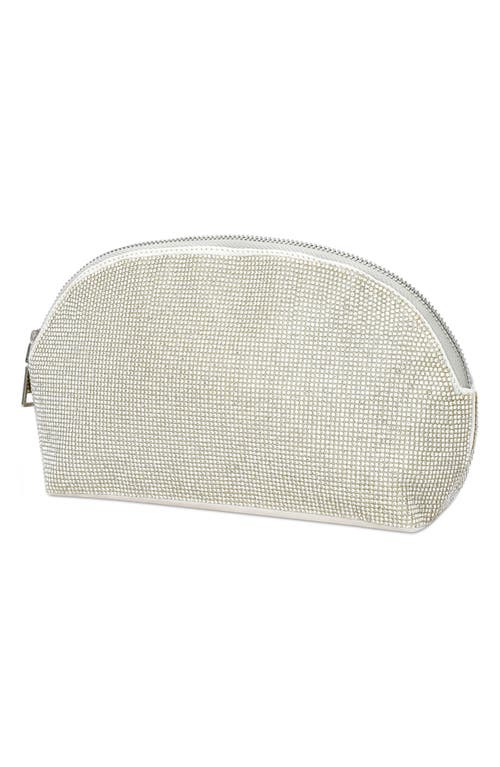 Shop Iscream Kids' Crystal Embellished Cosmetic Case In White