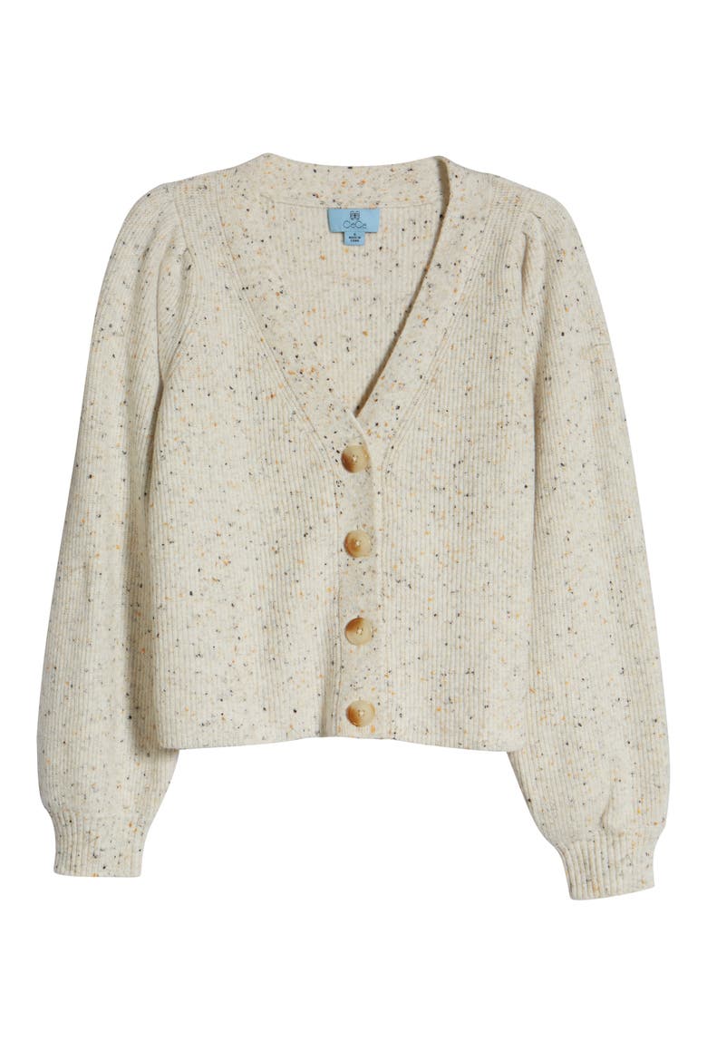 V-Neck Cardigan, Alternate, color, ANTIQUE WHITE