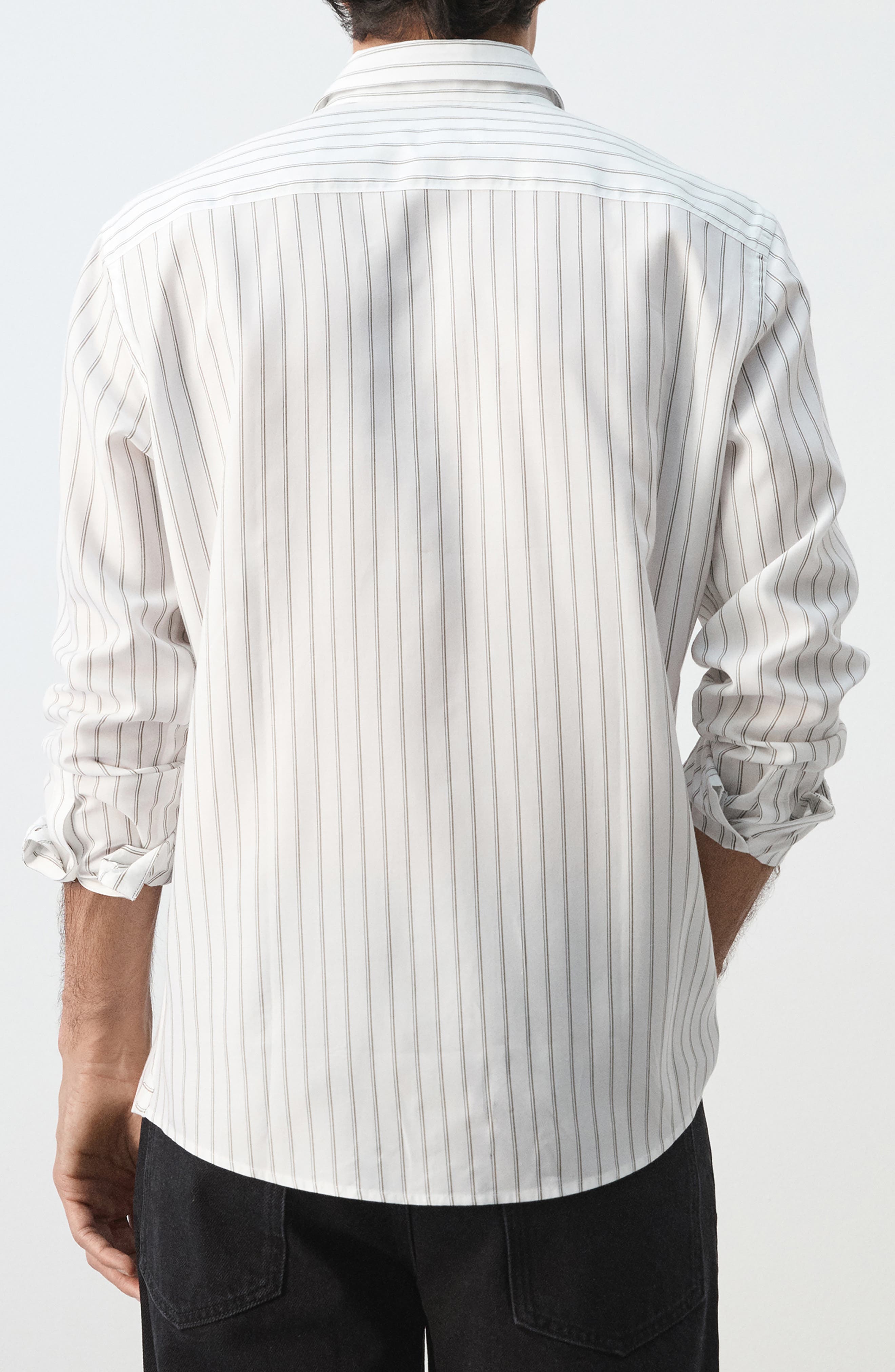 Stripe Button-Up Shirt - image 4