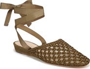 Veronica Beard Malia Ankle Tie Ballet Flat