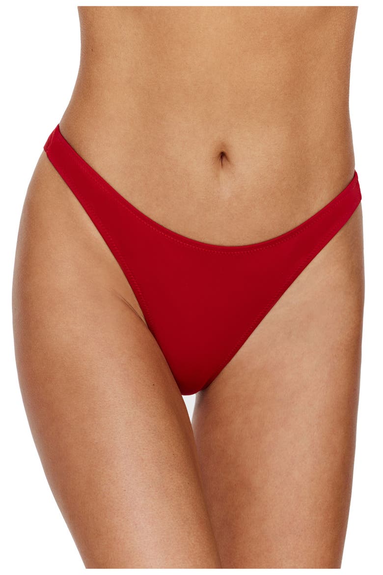 Beach Time Bikini Bottom, Main, color, Red