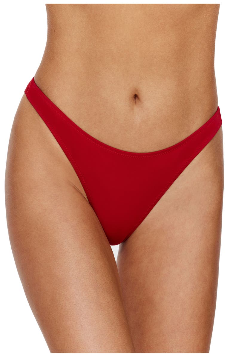 Flirtt Gottex Beach Time Bikini Bottom, Main, color, Red