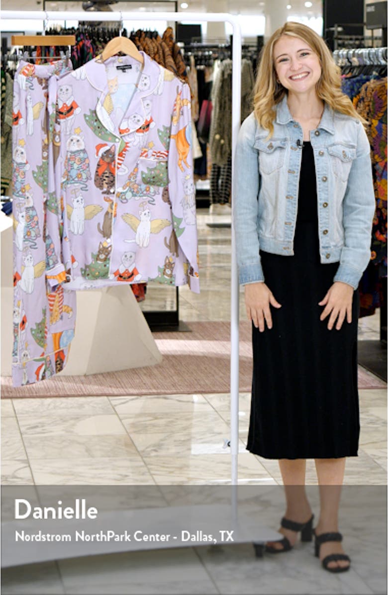 Christmas Cats Recycled Polyester Pajamas, sales video thumbnail