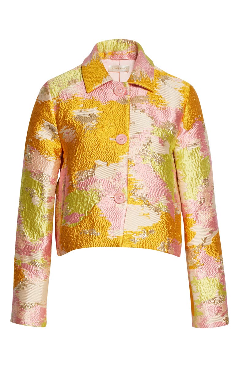 Stine Goya Kiana Distortion Organza Jacquard Jacket, Alternate, color,