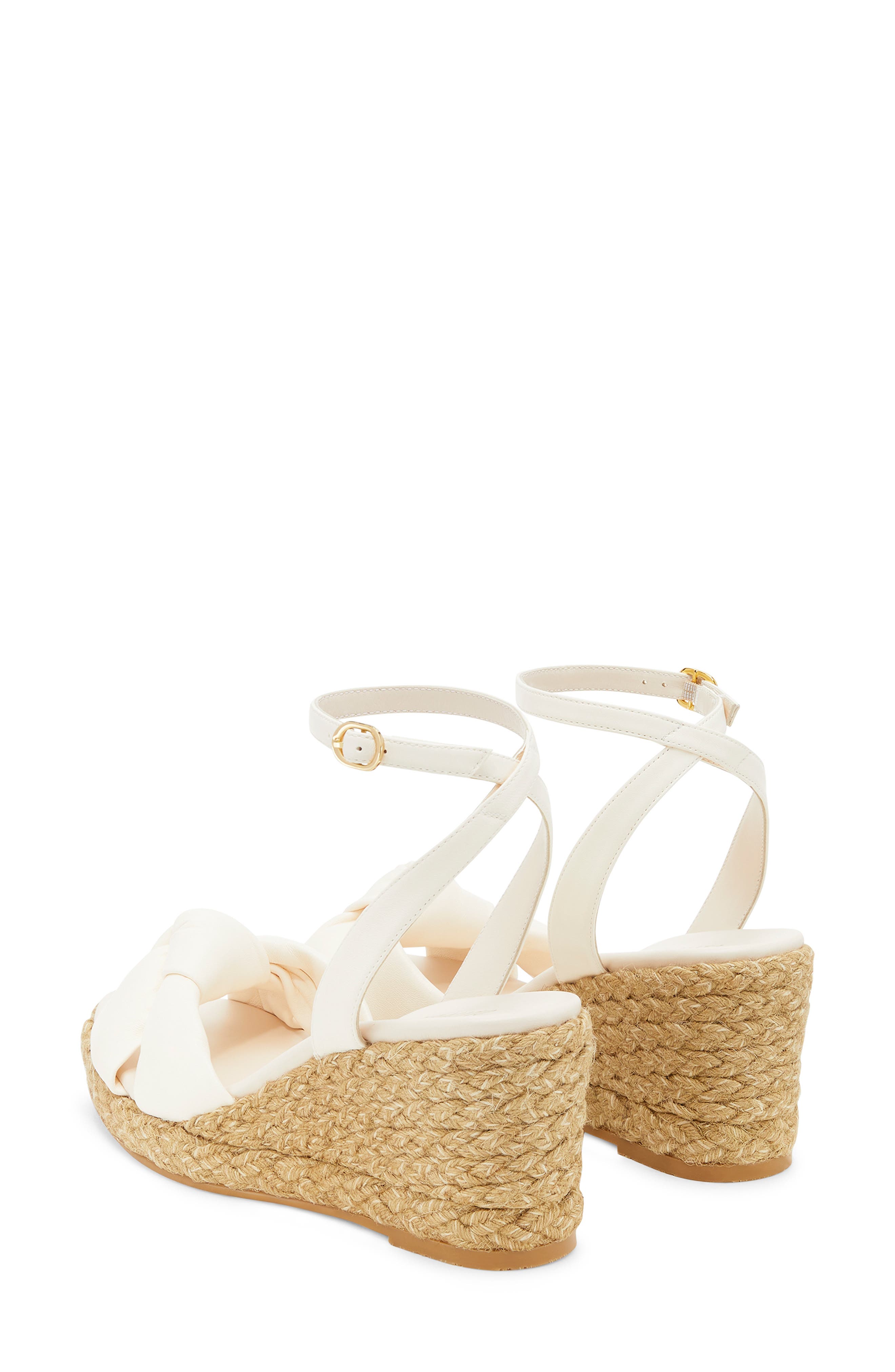Playa Espadrille Knot Wedge Sandal, Alternate, color, SEASHELL/ NATURAL