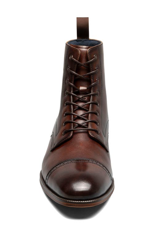 Stacy Adams Henry Cap Toe Boot In Brown