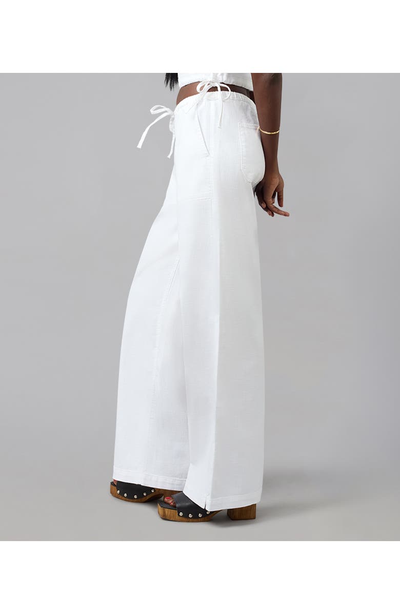 Lola Denim Remy Mid Rise Wide Leg Jeans, Alternate, color, White