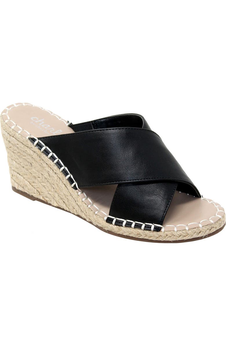 Charles by Charles David Notch Espadrille Wedge Sandal, Main, color,