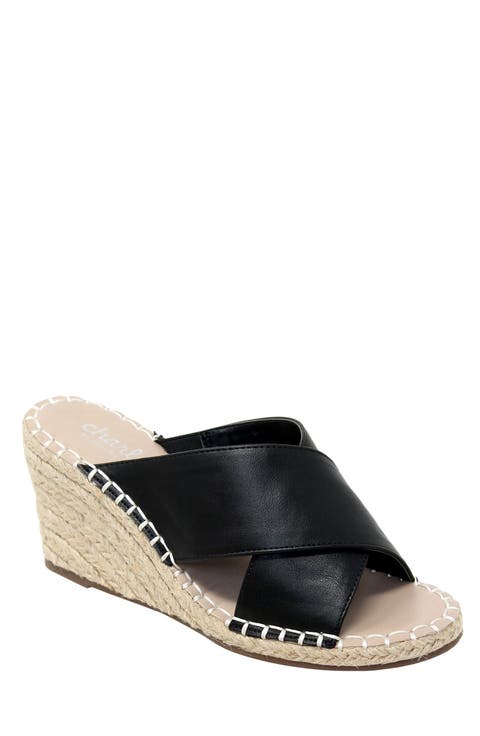 Notch Espadrille Wedge Sandal (Women)