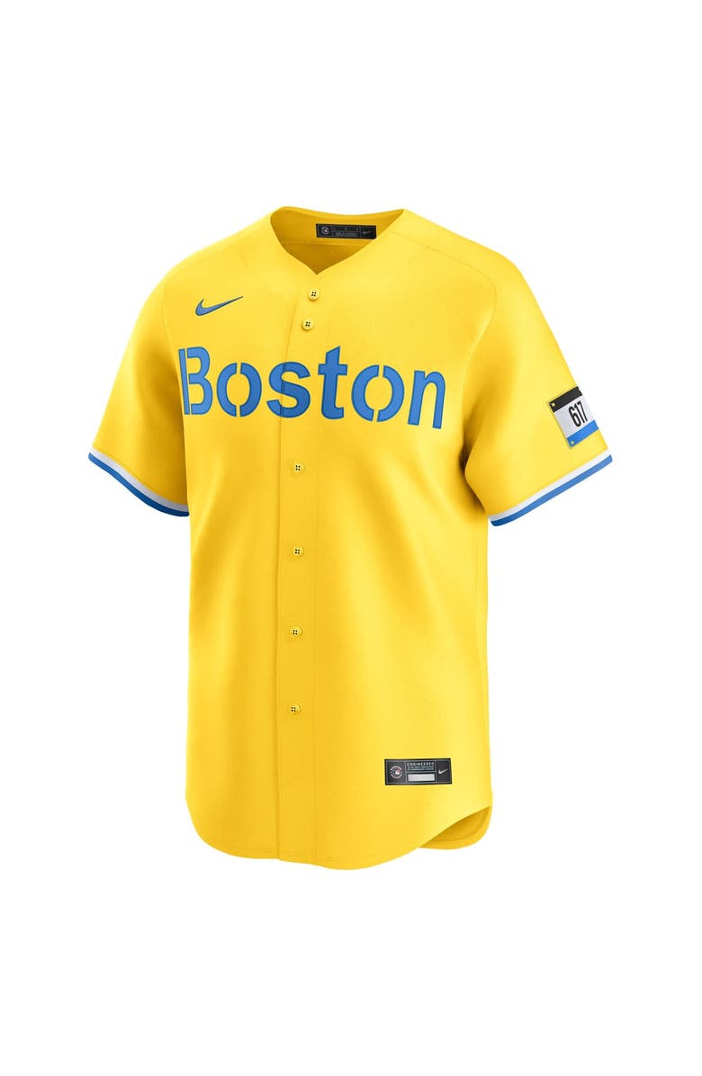 Nike Men's Nike David Ortiz Gold Boston Red Sox City Connect Retired Player Jersey, Alternate, color, Gold