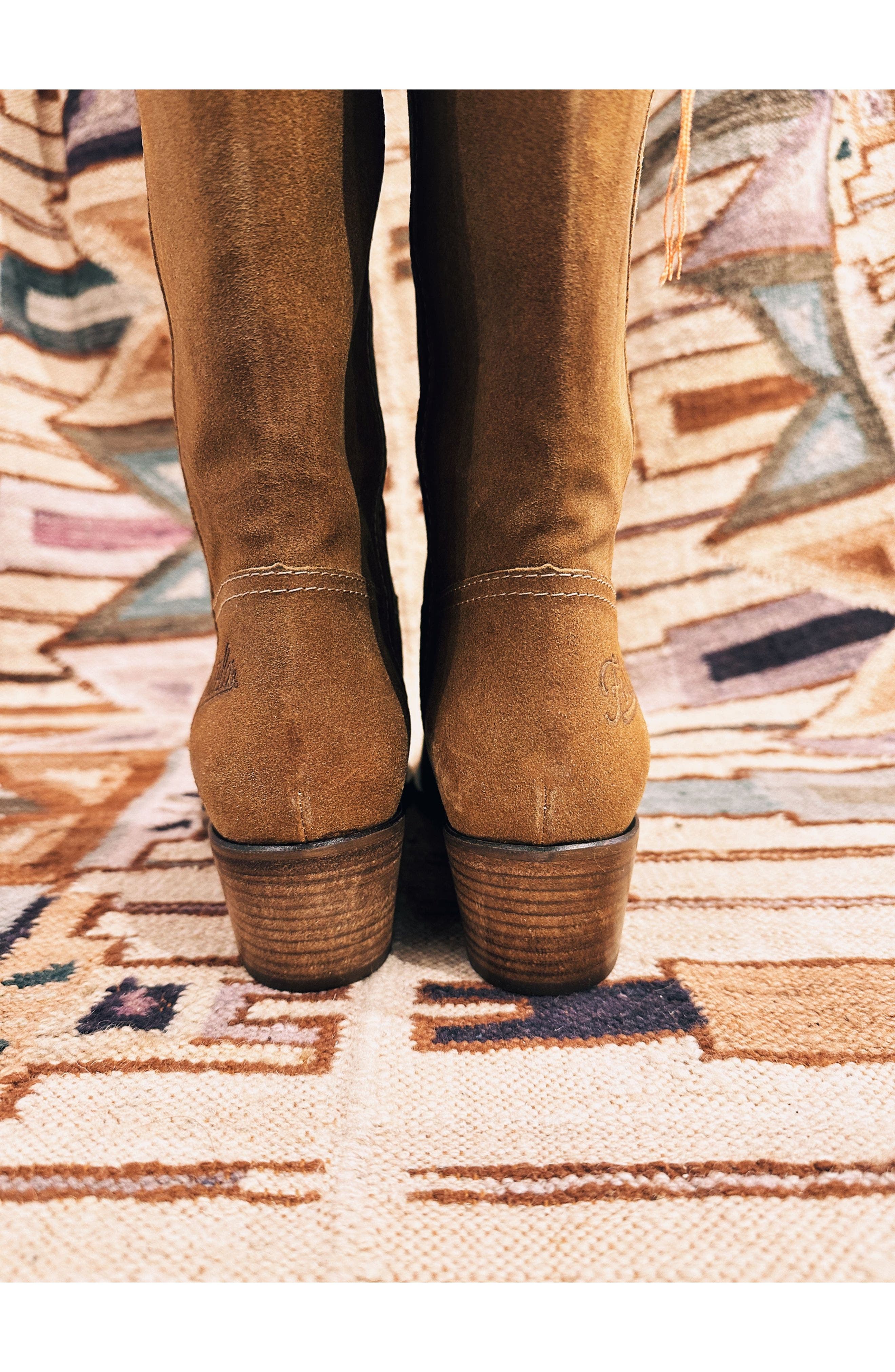 Fortela Camperos Western Boots, Alternate, color, Almond