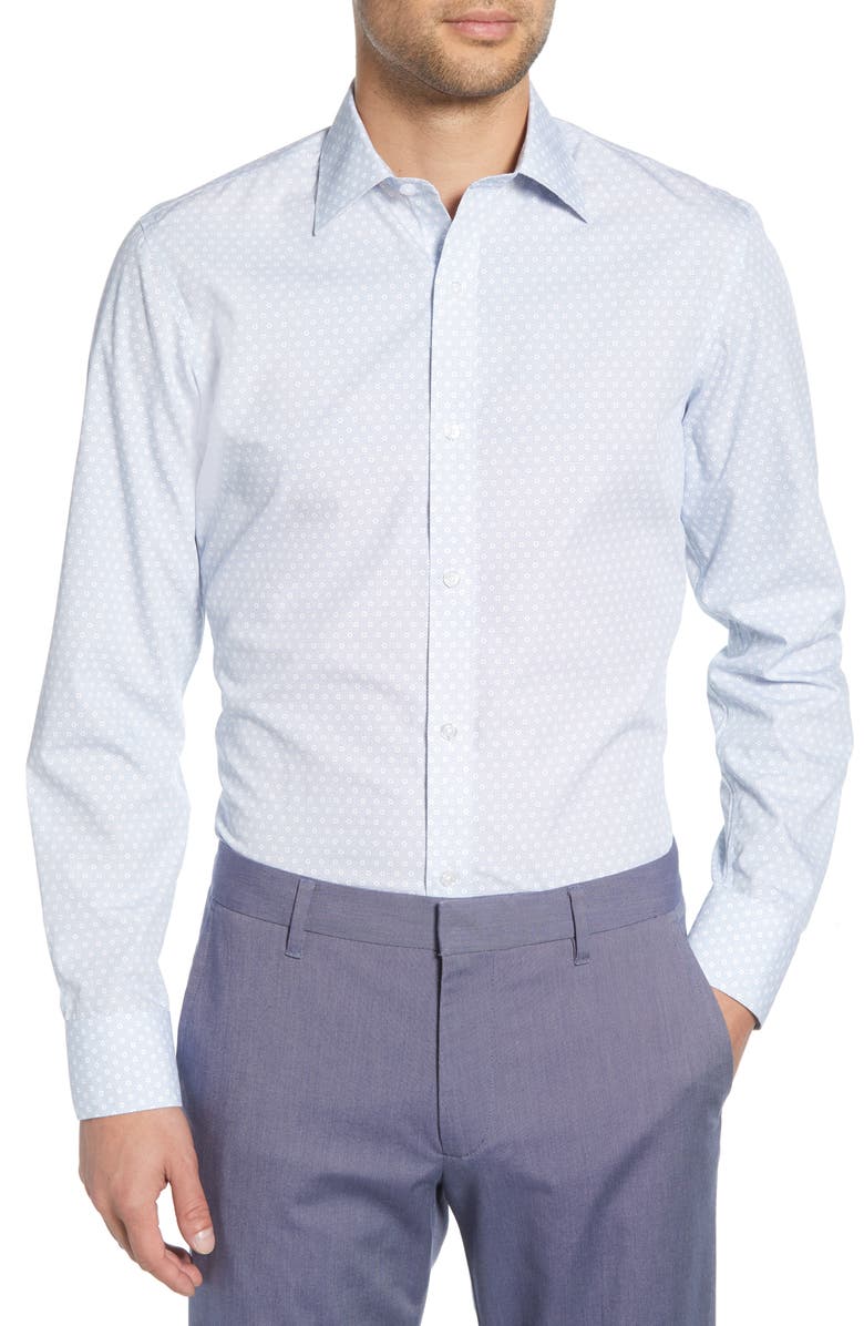 Bonobos Slim Fit Dot Dress Shirt, Main, color, 