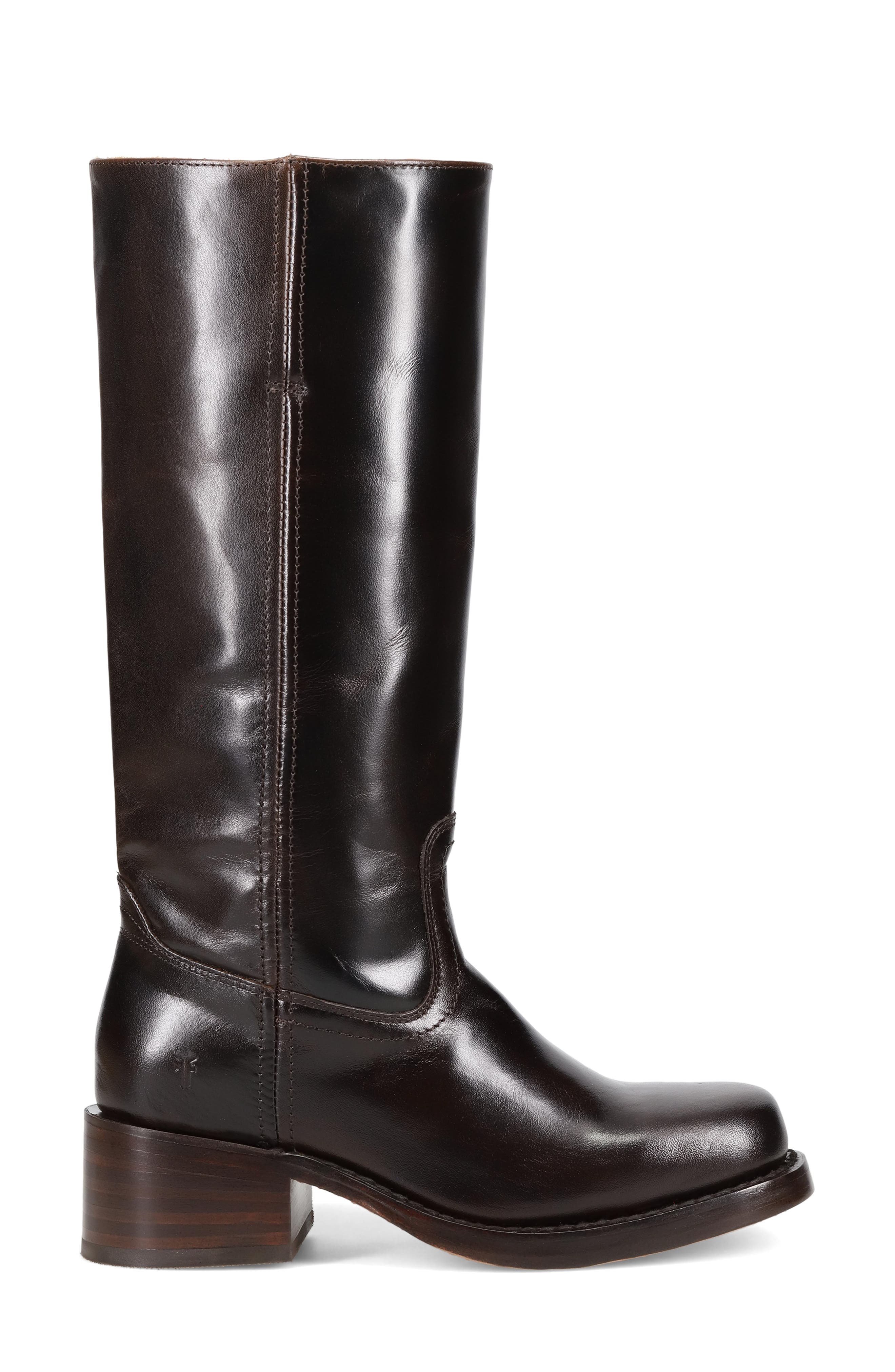 Campus Knee High Boot, Alternate, color, BOURBON