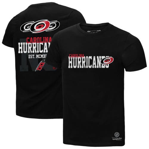 Mitchell & Ness Black Carolina Hurricanes Home T-shirt In Black