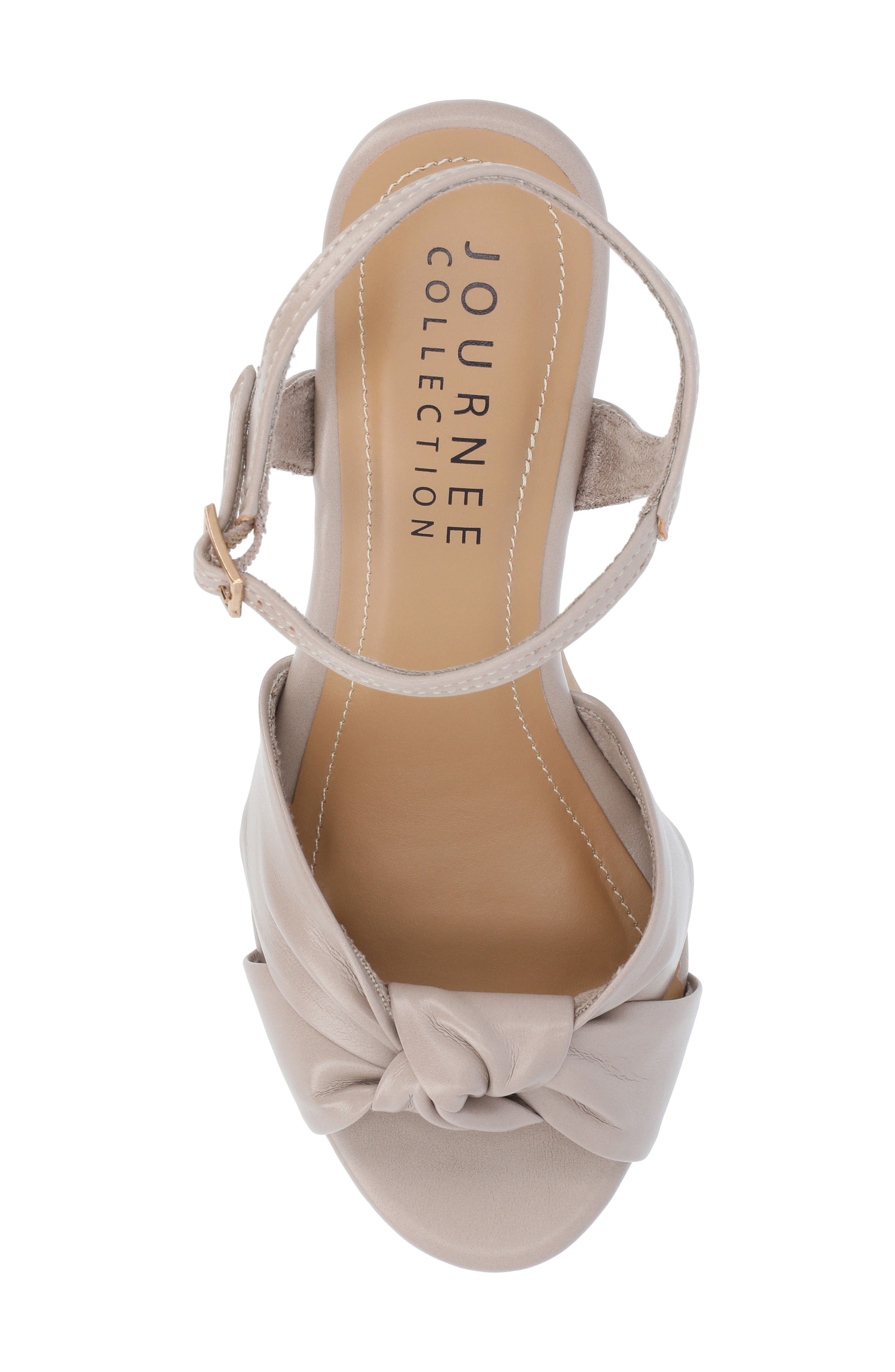 Journee Collection Lorrica Platform Sandal, Alternate, color, Taupe