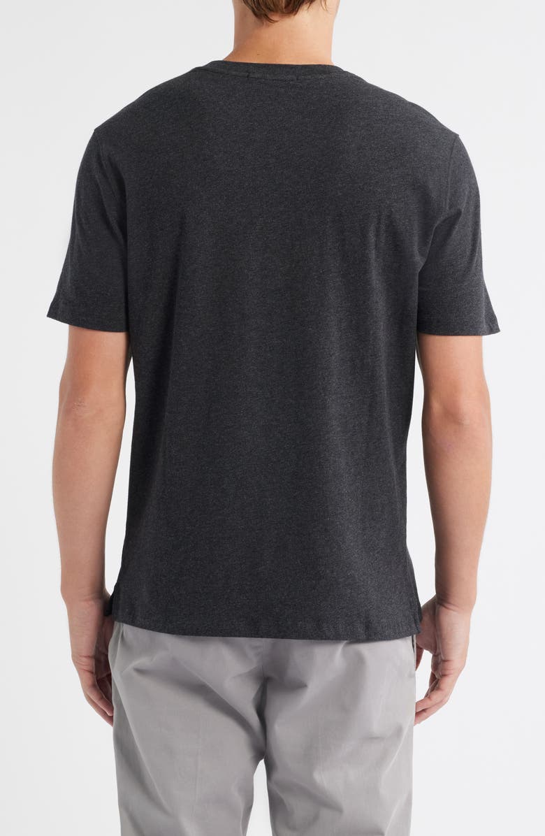 Robert Barakett Colson Mélange Stretch Pima Cotton T-Shirt, Alternate, color, Charcoal