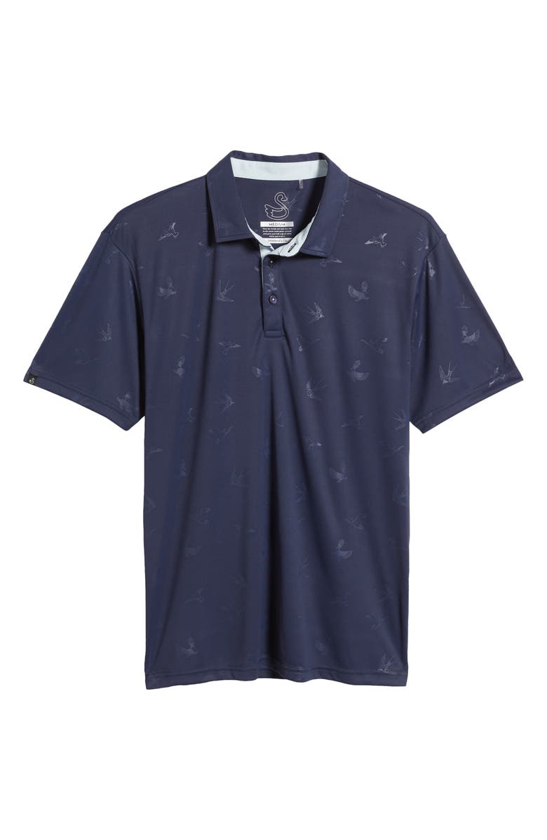 Swannies Emmett Bird Print Golf Polo, Alternate, color, 