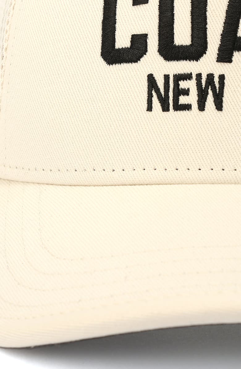COACH New York Trucker Hat, Alternate, color, Chalk