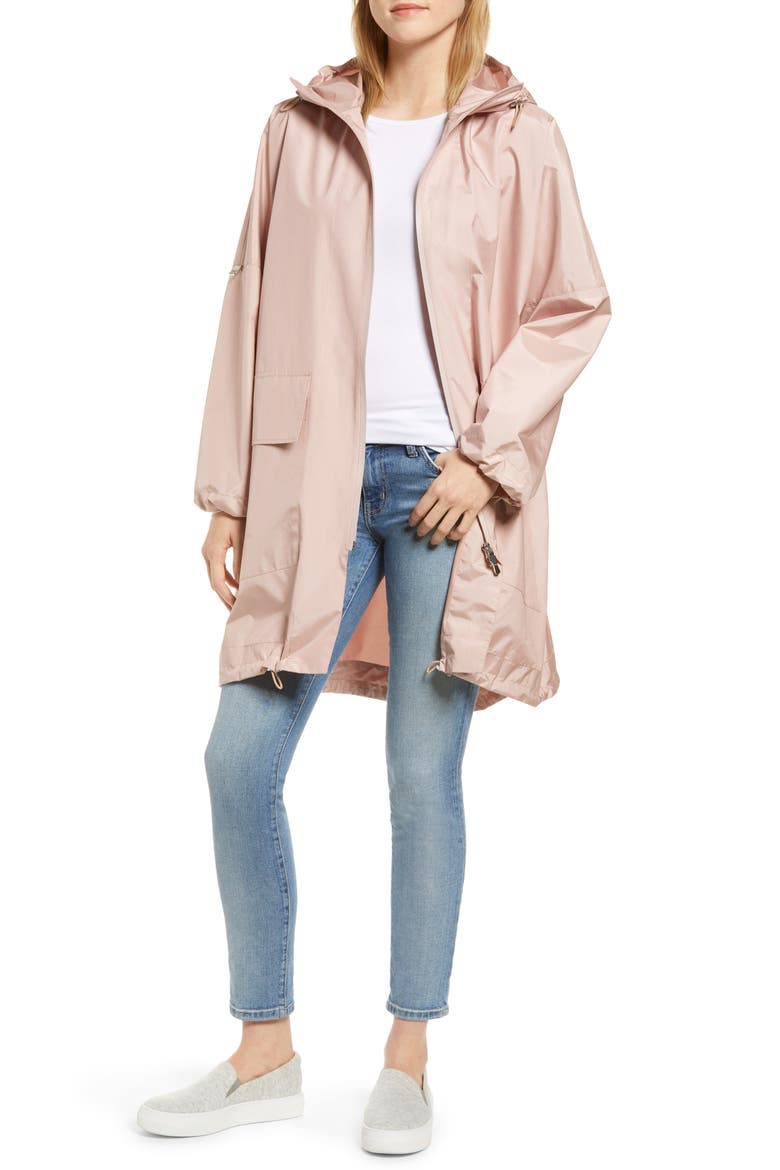 Honor Rain Jacket, Main, color, PINK