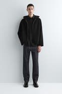 COS Double-Faced Wool Zip-Up Hoodie