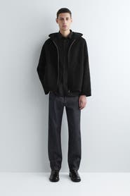 COS Double-Faced Wool Zip-Up Hoodie